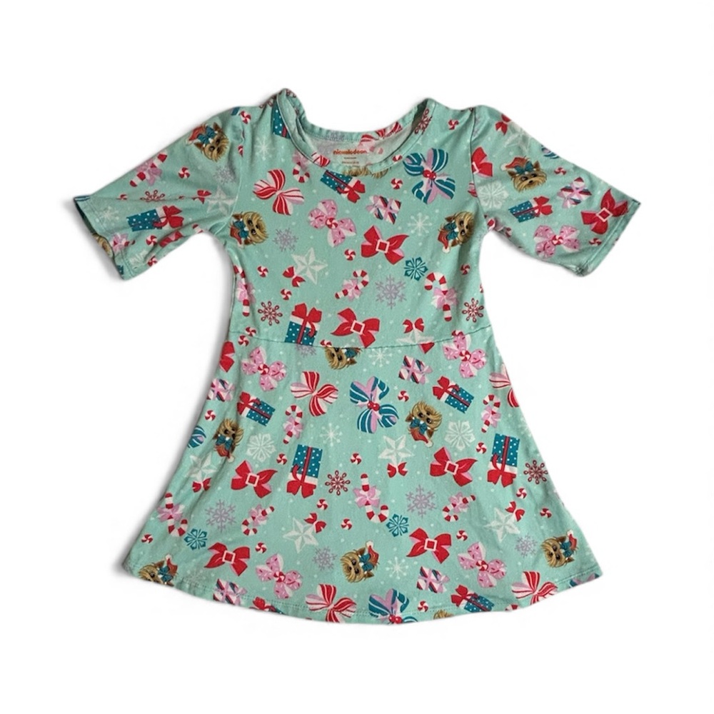 Nickelodeon Jojo Siwa Girls Sleeve Christmas Dress Size XS